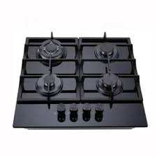 Best four burner Italian gas in Lagos Nigeria with 7mm tempered glass and cast iron pan support to buy affordable four burner gas in Lagos Nigeria.